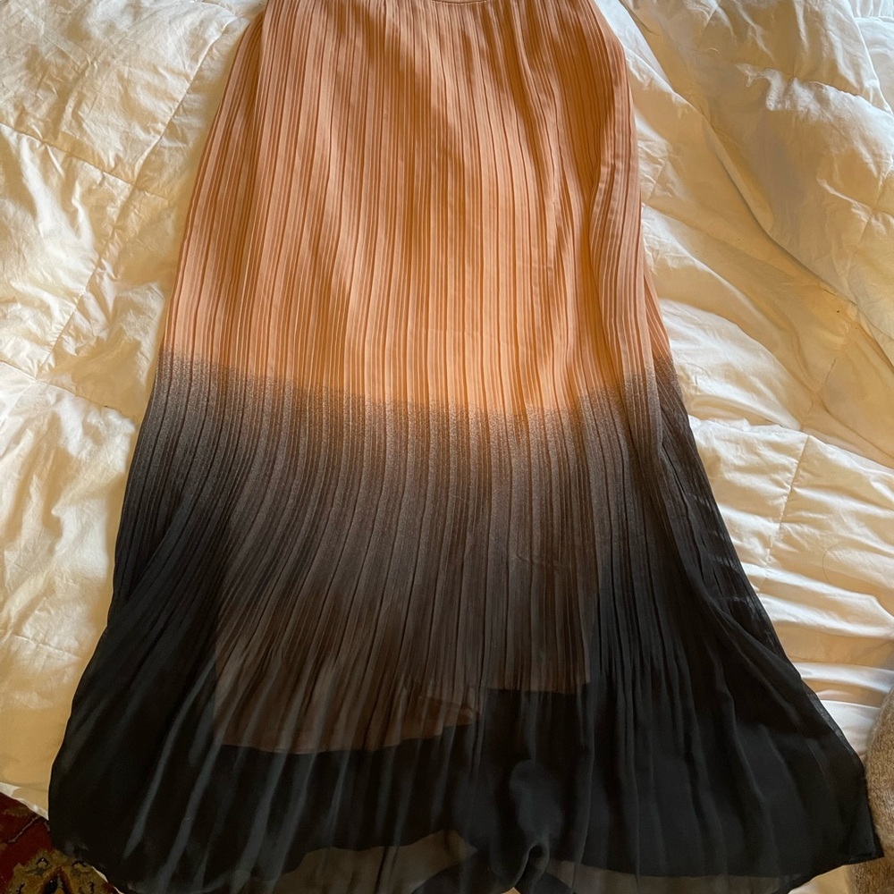 Mark Pink and Black Ombre Pleated Skirt